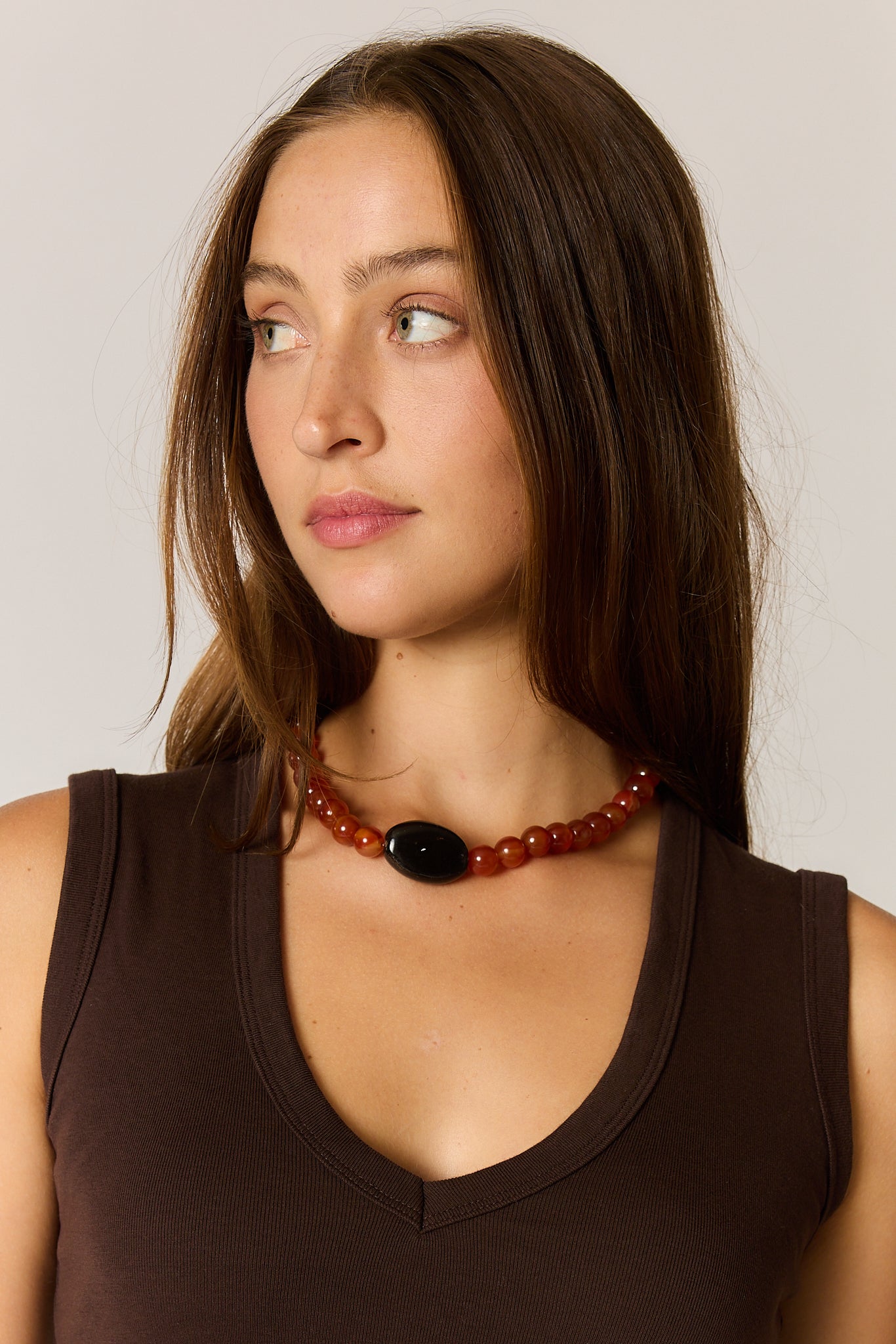 Tresse Necklace Carnelian