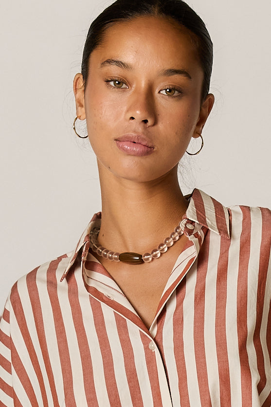 Tresse Necklace Clear Quartz