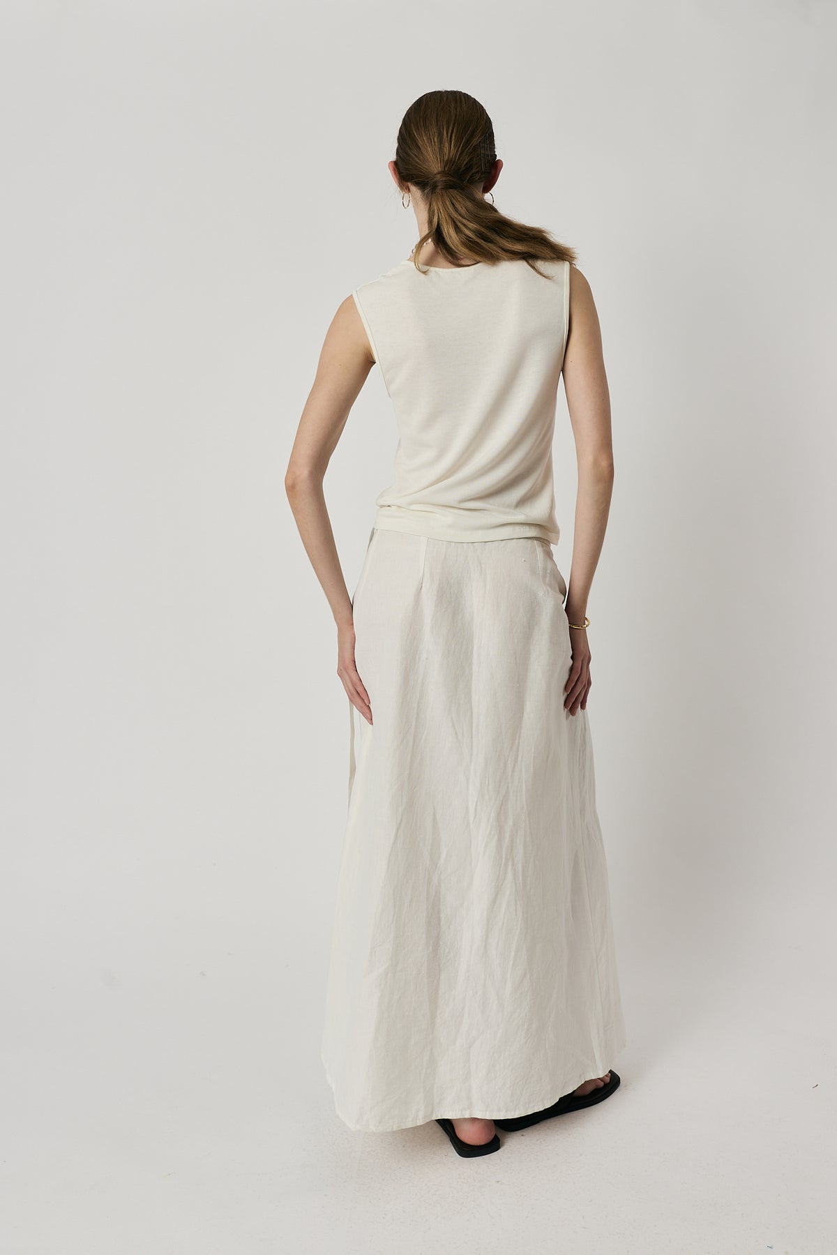 Malin Wrap Skirt White