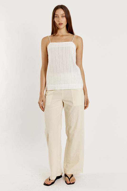 Cassis Singlet White