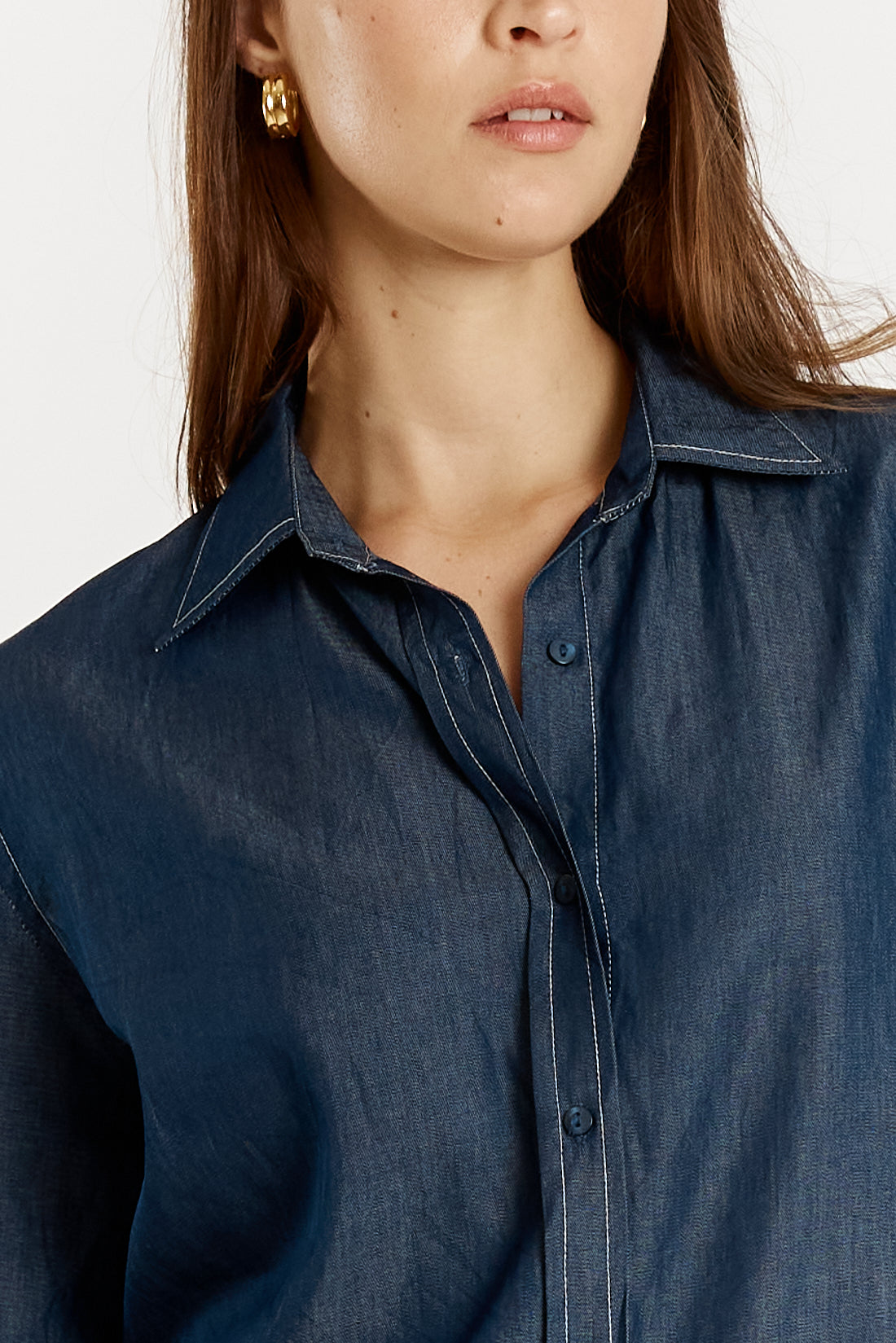 Gimlet Button Up Shirt Denim