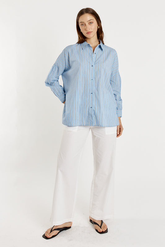 Jean Cut Out Shirt
