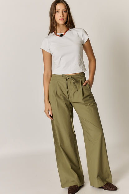 Floyd Tie Pant Olive