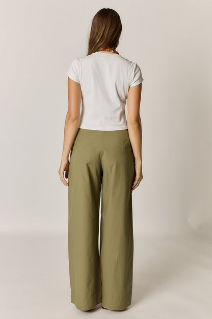 Floyd Tie Pant Olive