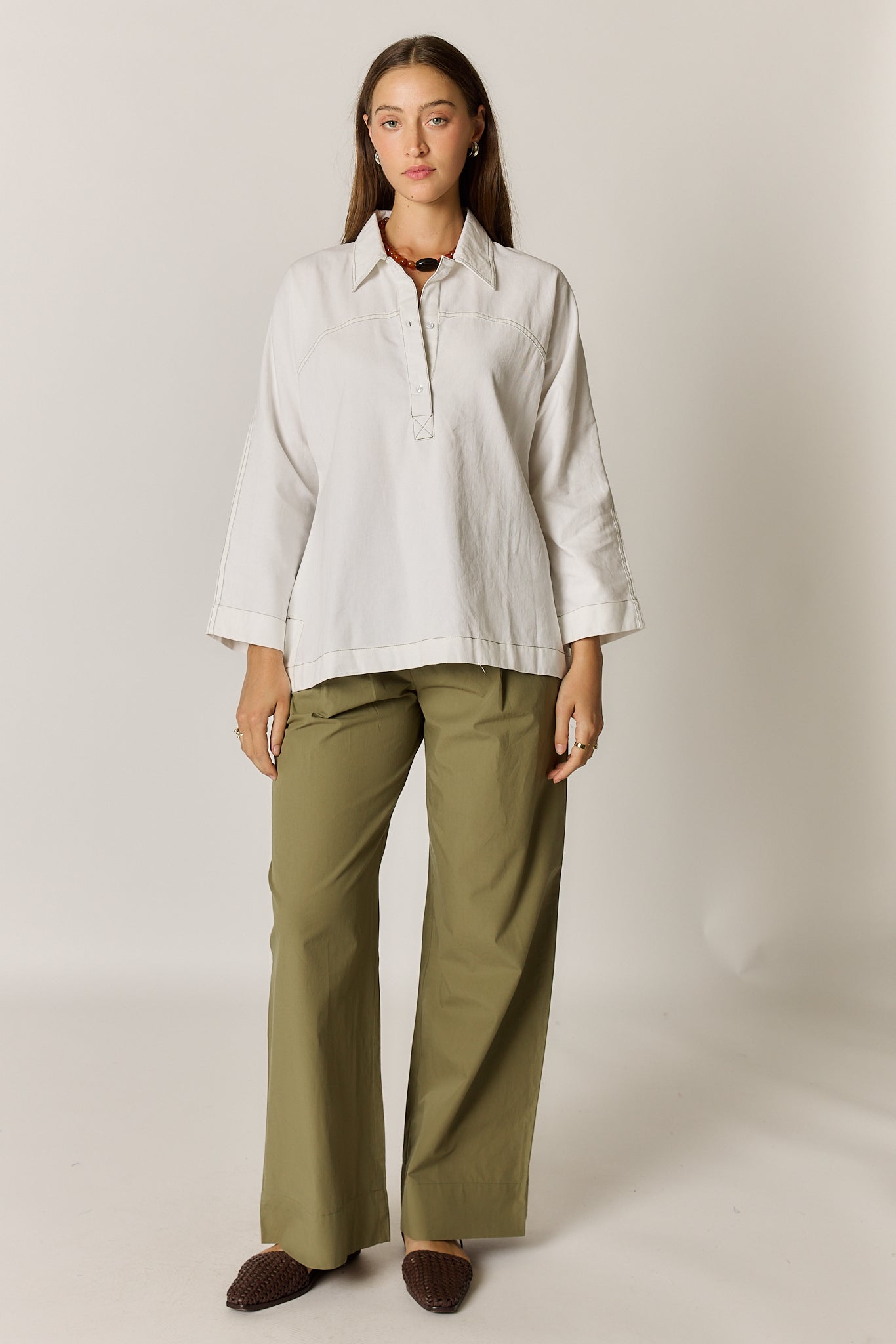 Patti Shirt White Twill