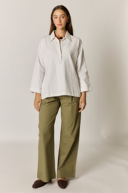 Patti Shirt White Twill