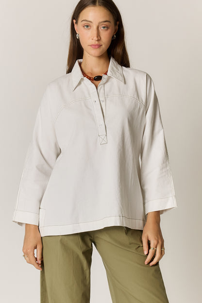 Patti Shirt White Twill