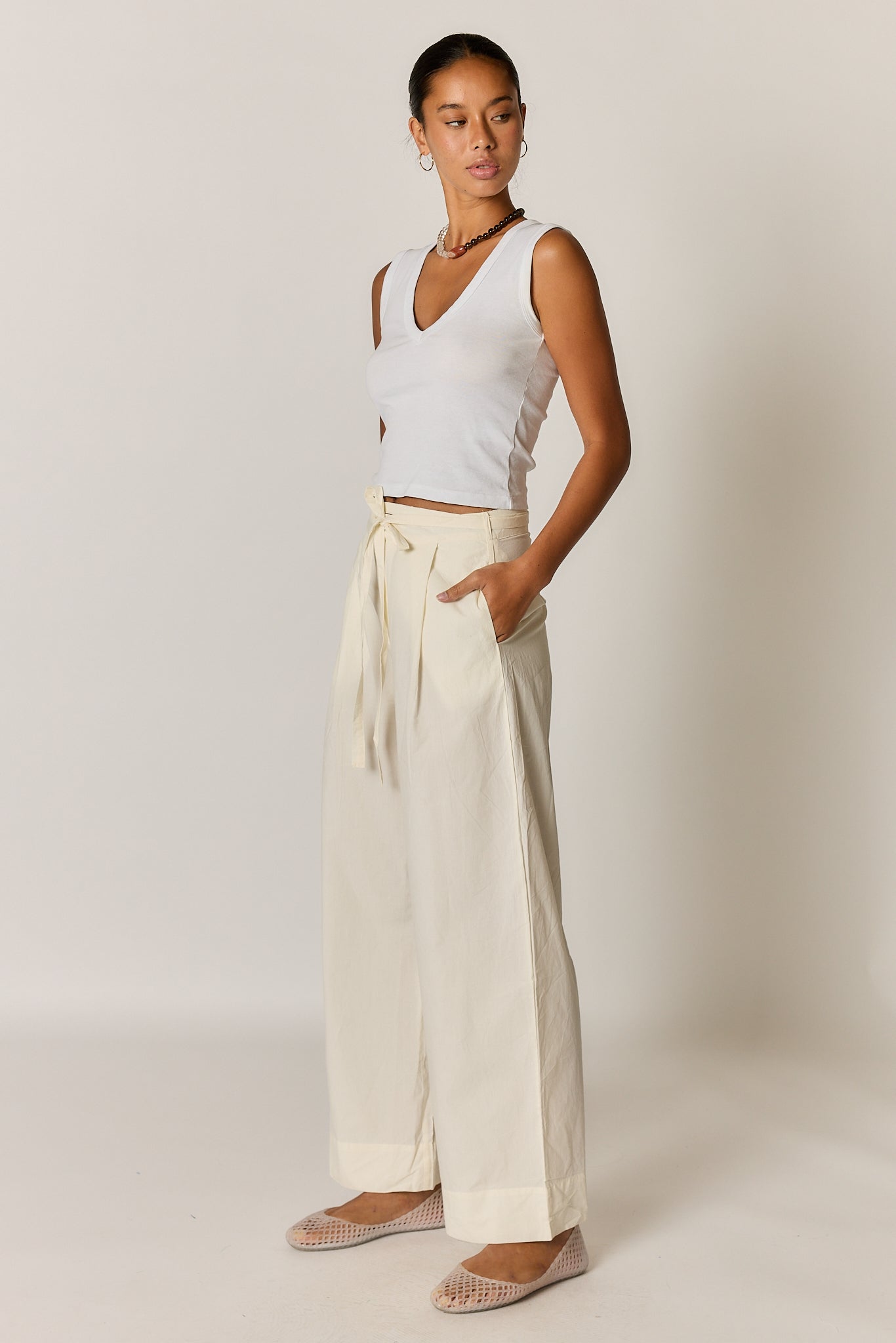 Floyd Tie Pant Coconut