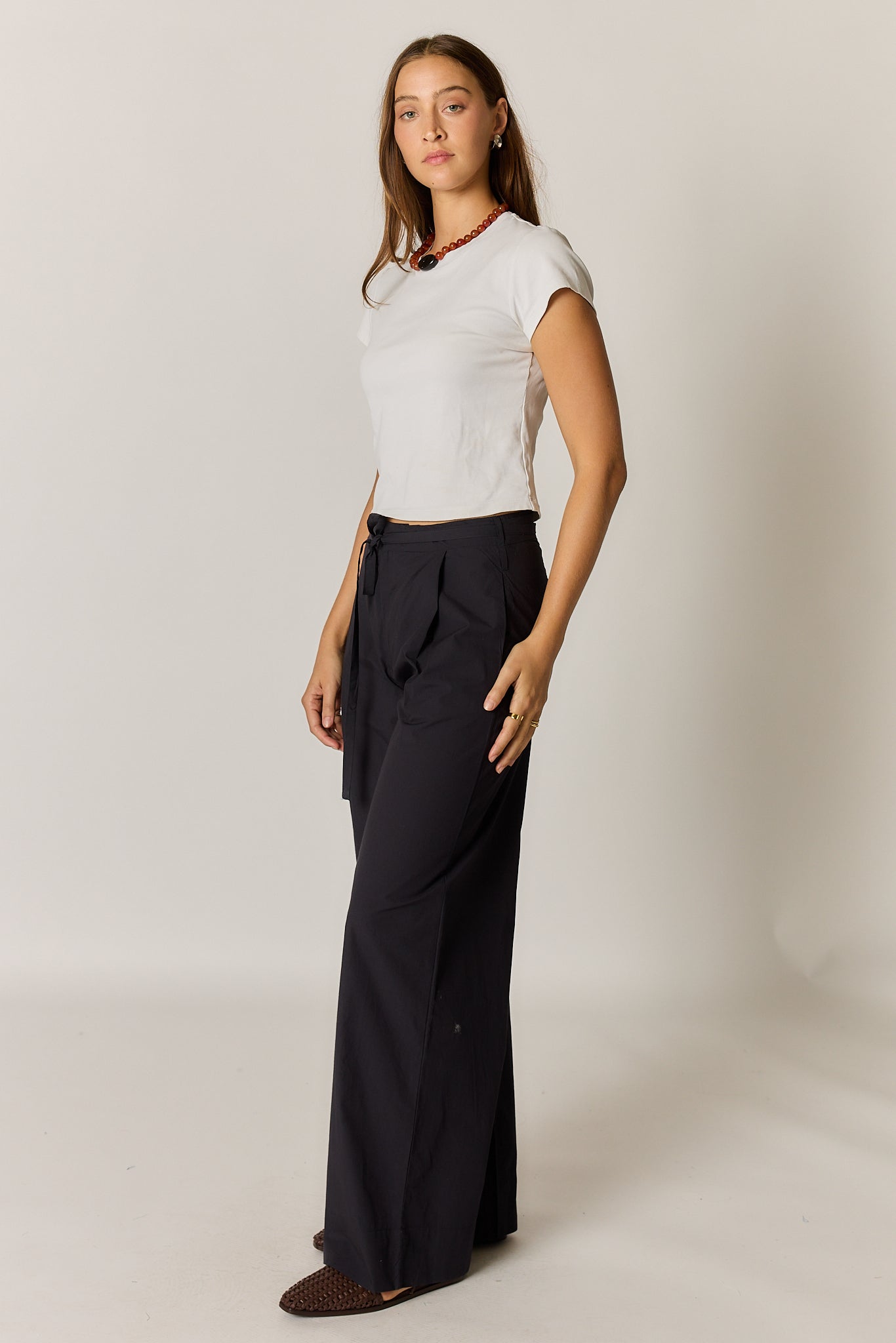Floyd Tie Pant Black