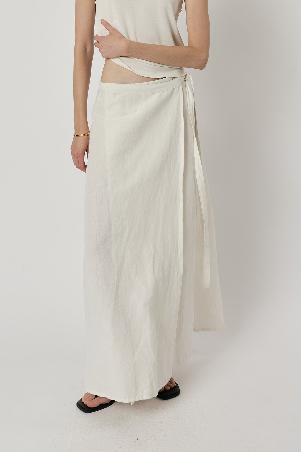 Malin Wrap Skirt White