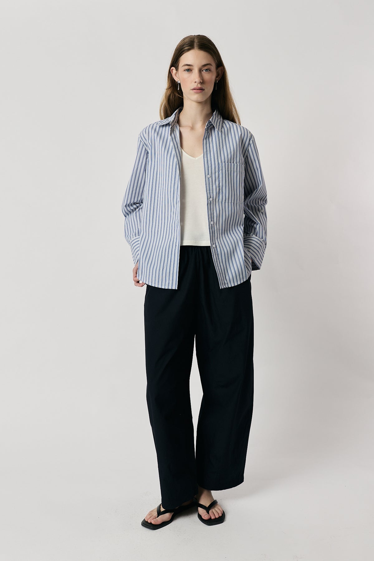 RUNA SHIRT LIGHT BLUE STRIPE