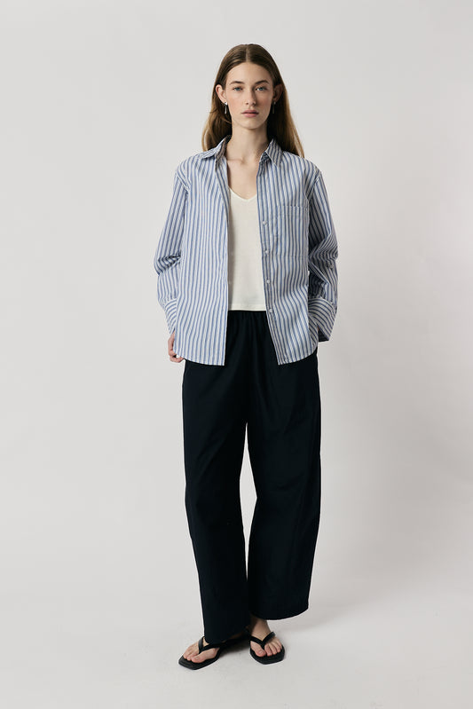 RUNA SHIRT LIGHT BLUE STRIPE