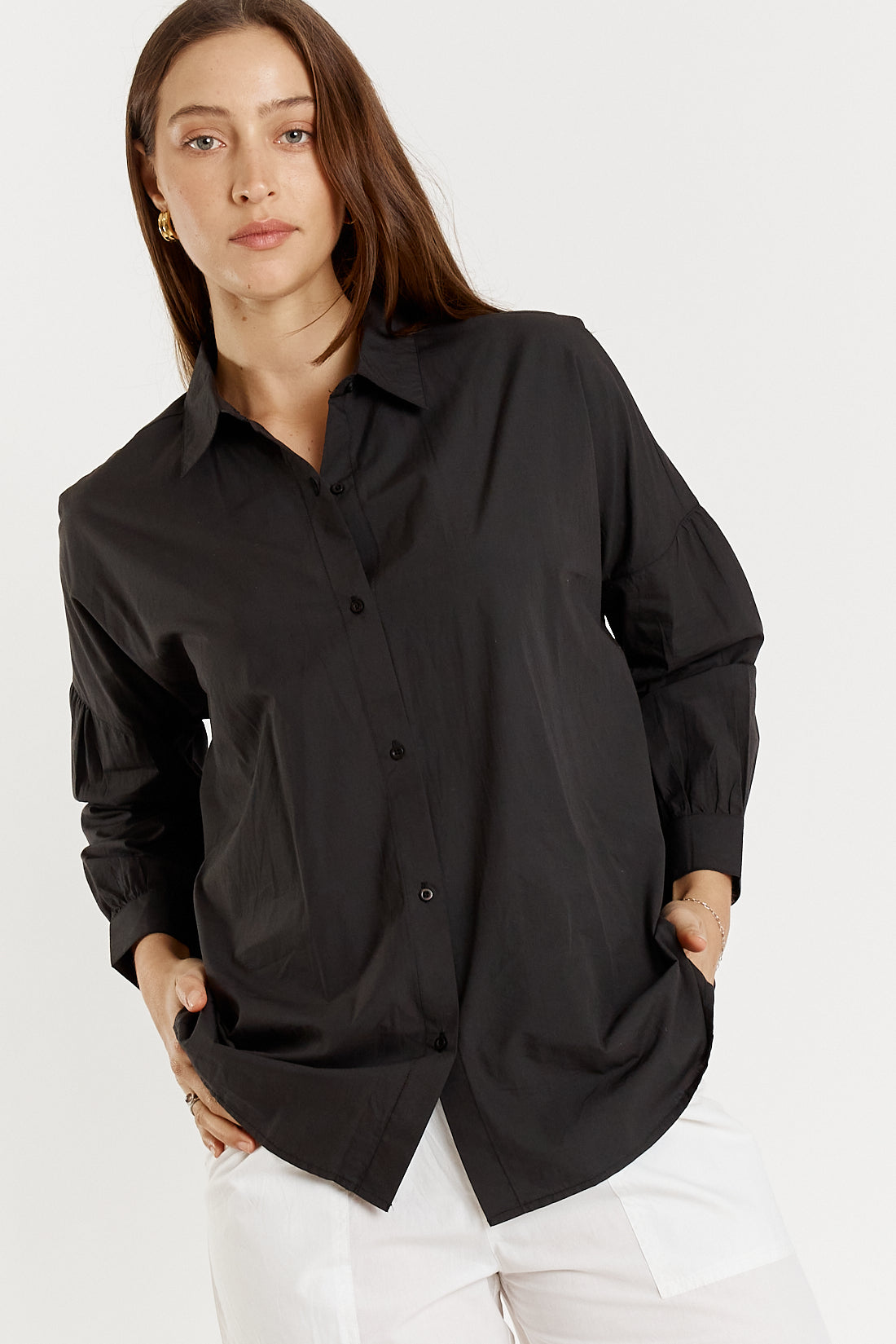 Casa Cut Out Shirt Black