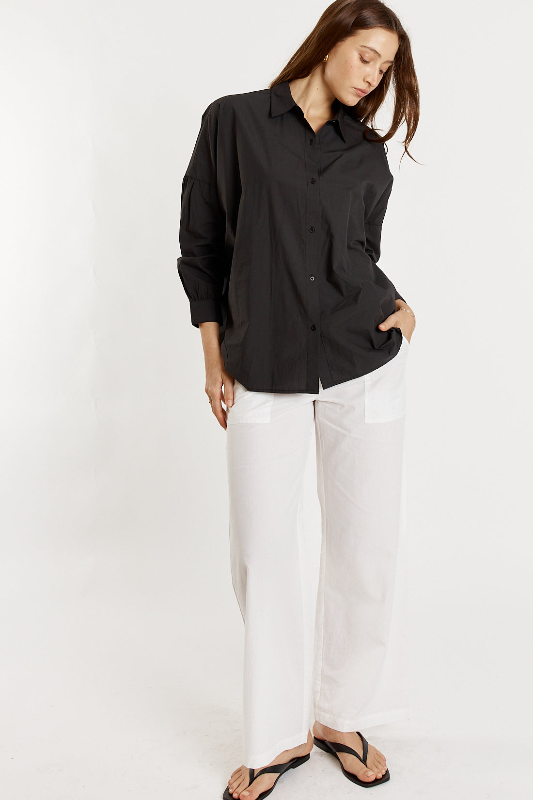Casa Cut Out Shirt Black