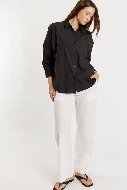 Casa Cut Out Shirt Black