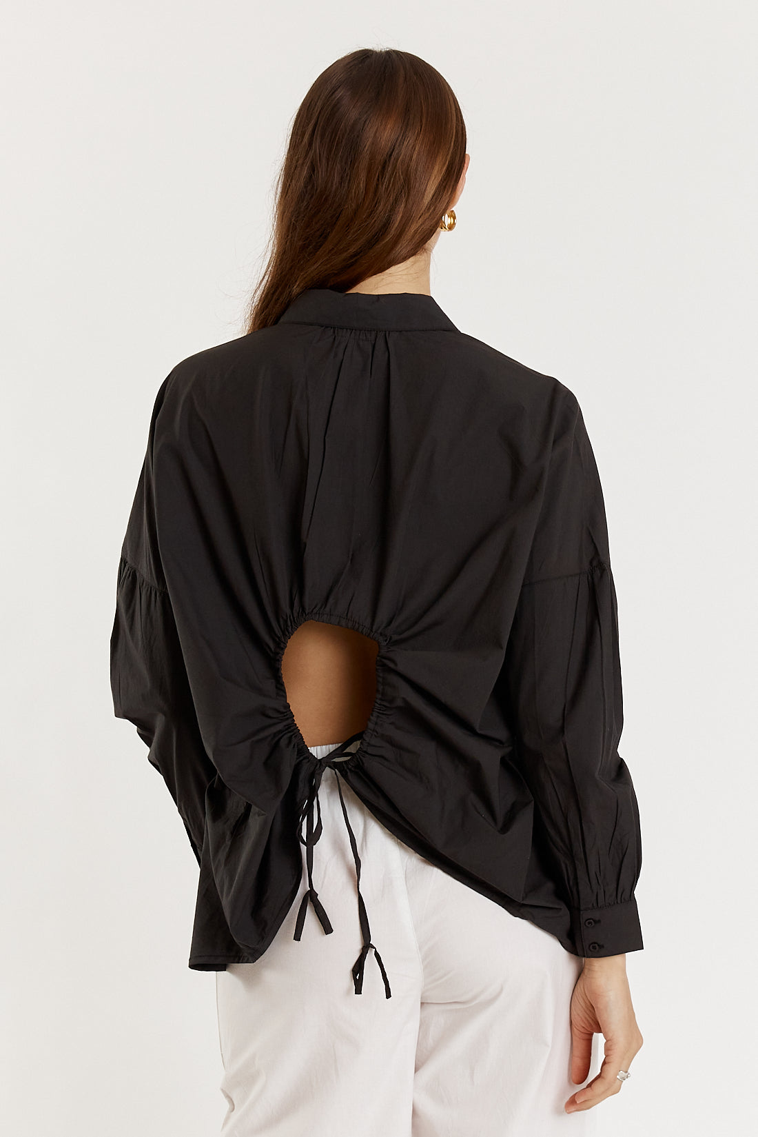 Casa Cut Out Shirt Black