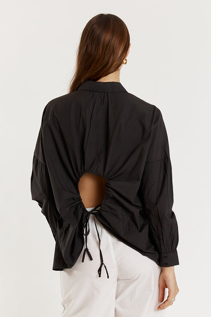 Casa Cut Out Shirt Black