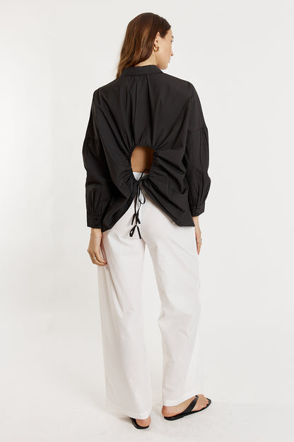 Casa Cut Out Shirt Black
