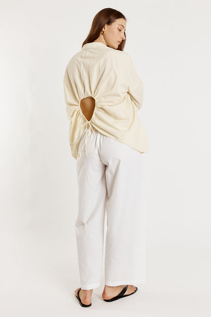 Casa Cut Out Shirt Butter