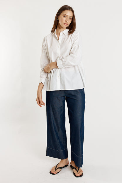 Casa Cut Out Shirt White