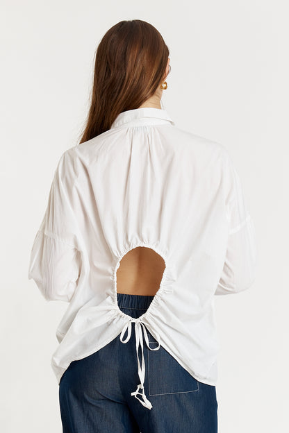 Casa Cut Out Shirt White