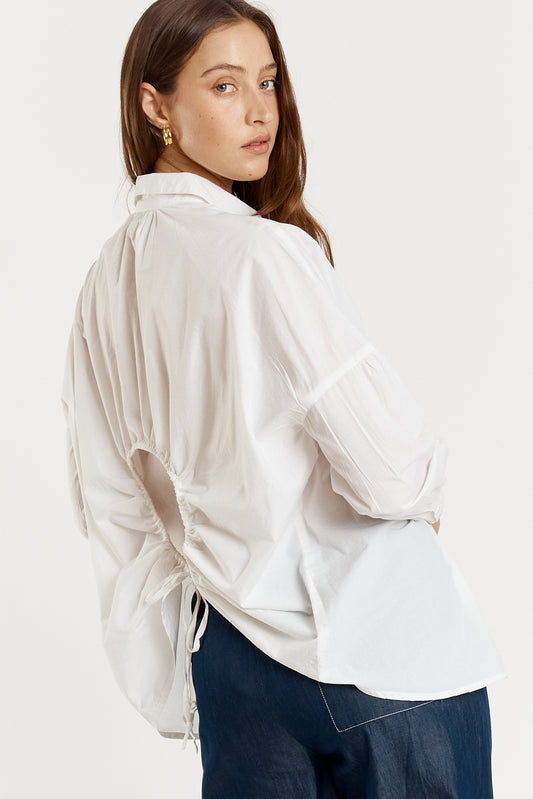 Casa Cut Out Shirt White