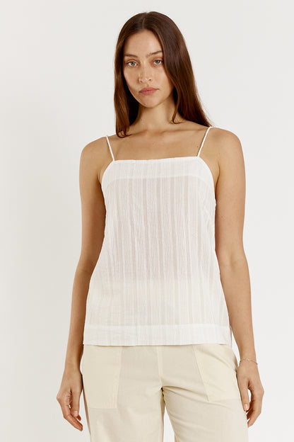 Cassis Singlet White
