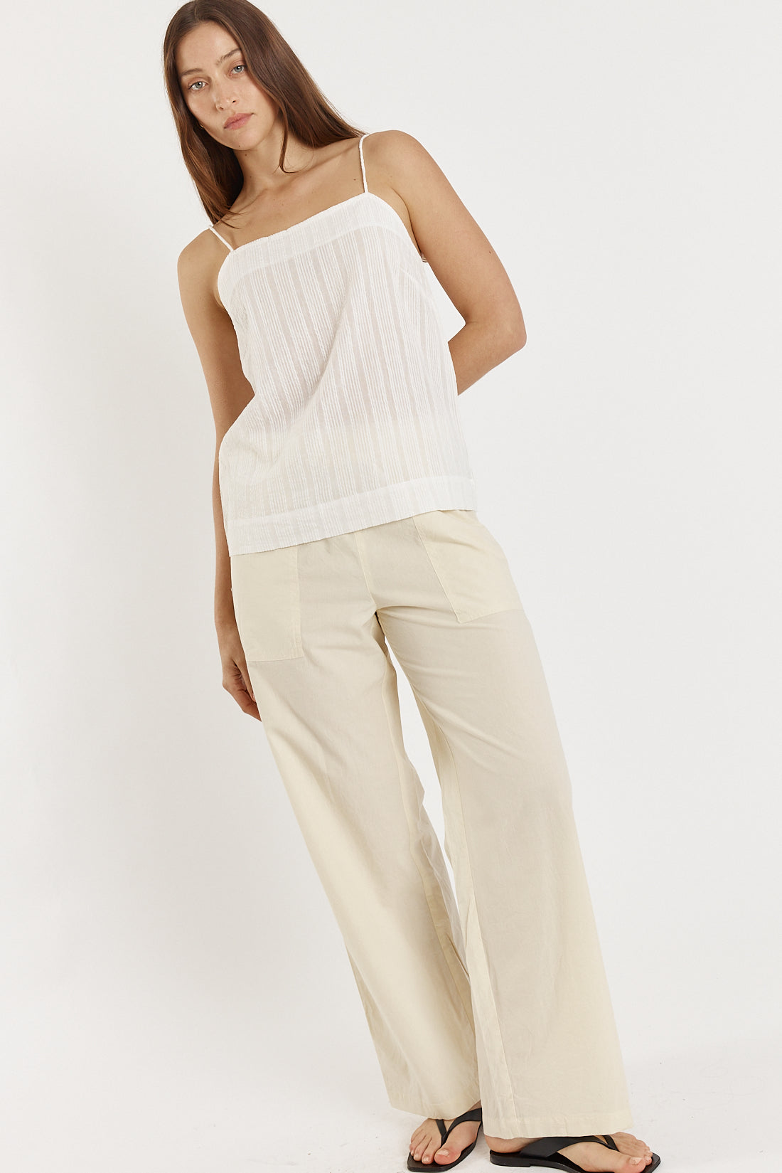 Cassis Singlet White