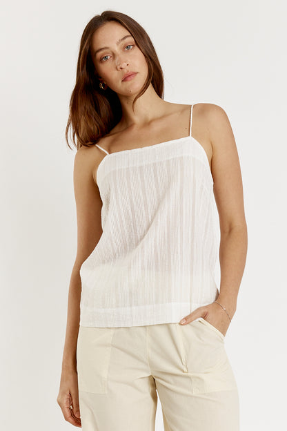 Cassis Singlet White
