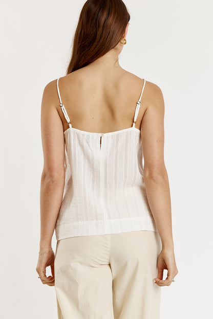 Cassis Singlet White
