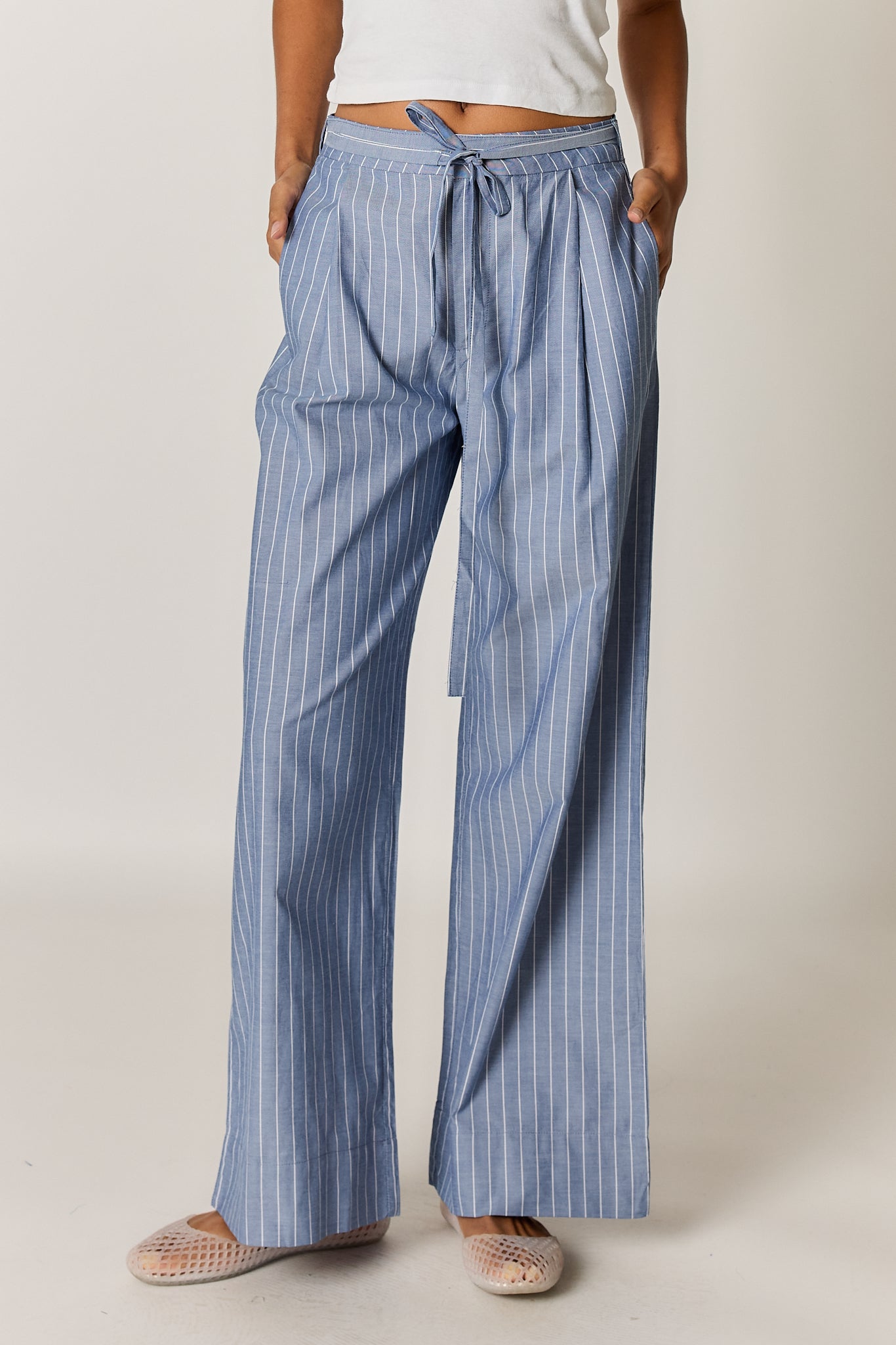 Floyd Tie Pant Pin Stripe