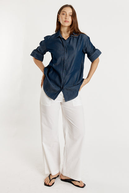 Gimlet Button Up Shirt Denim