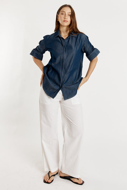Gimlet Button Up Shirt Denim