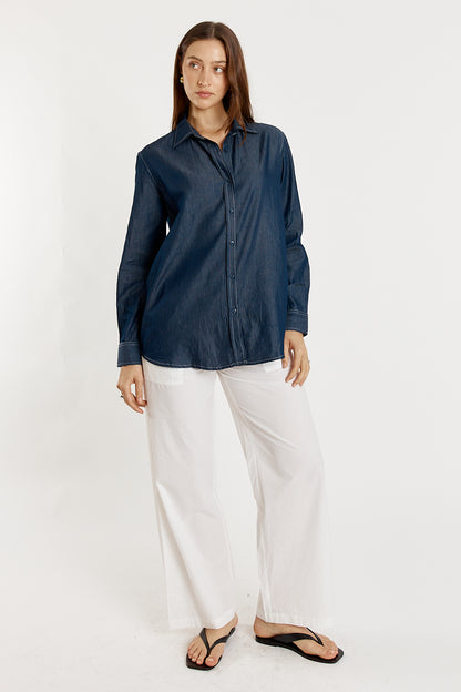 Gimlet Button Up Shirt Denim