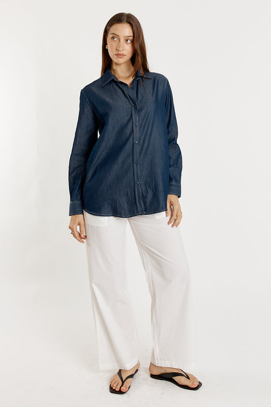 Gimlet Button Up Shirt Denim