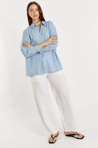 Jean Cut Out Shirt