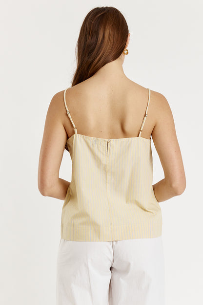 Lunel Singlet Yellow Stripe