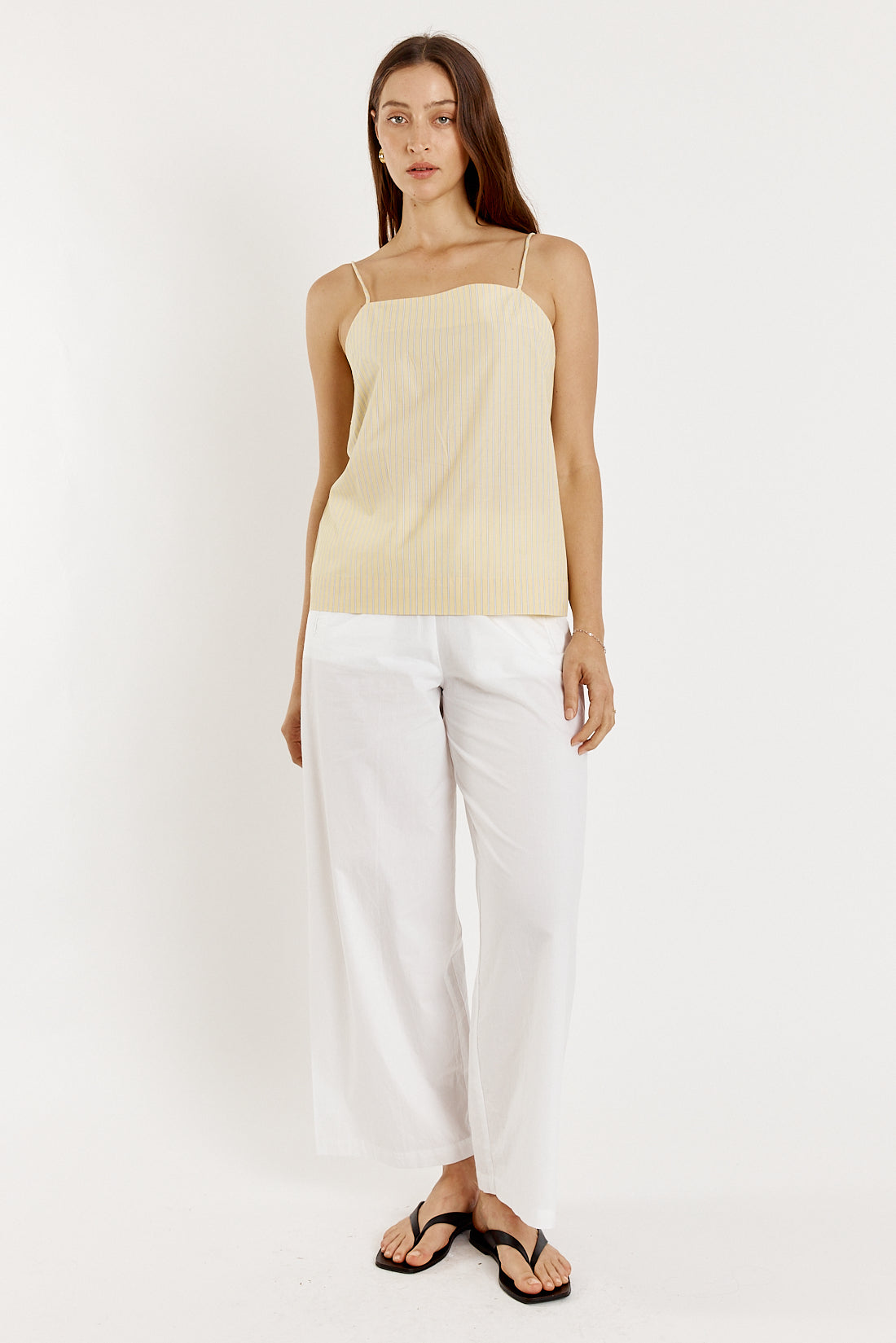 Lunel Singlet Yellow Stripe