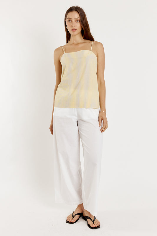 Lunel Singlet Yellow Stripe