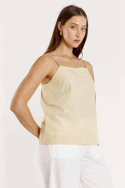 Lunel Singlet Yellow Stripe