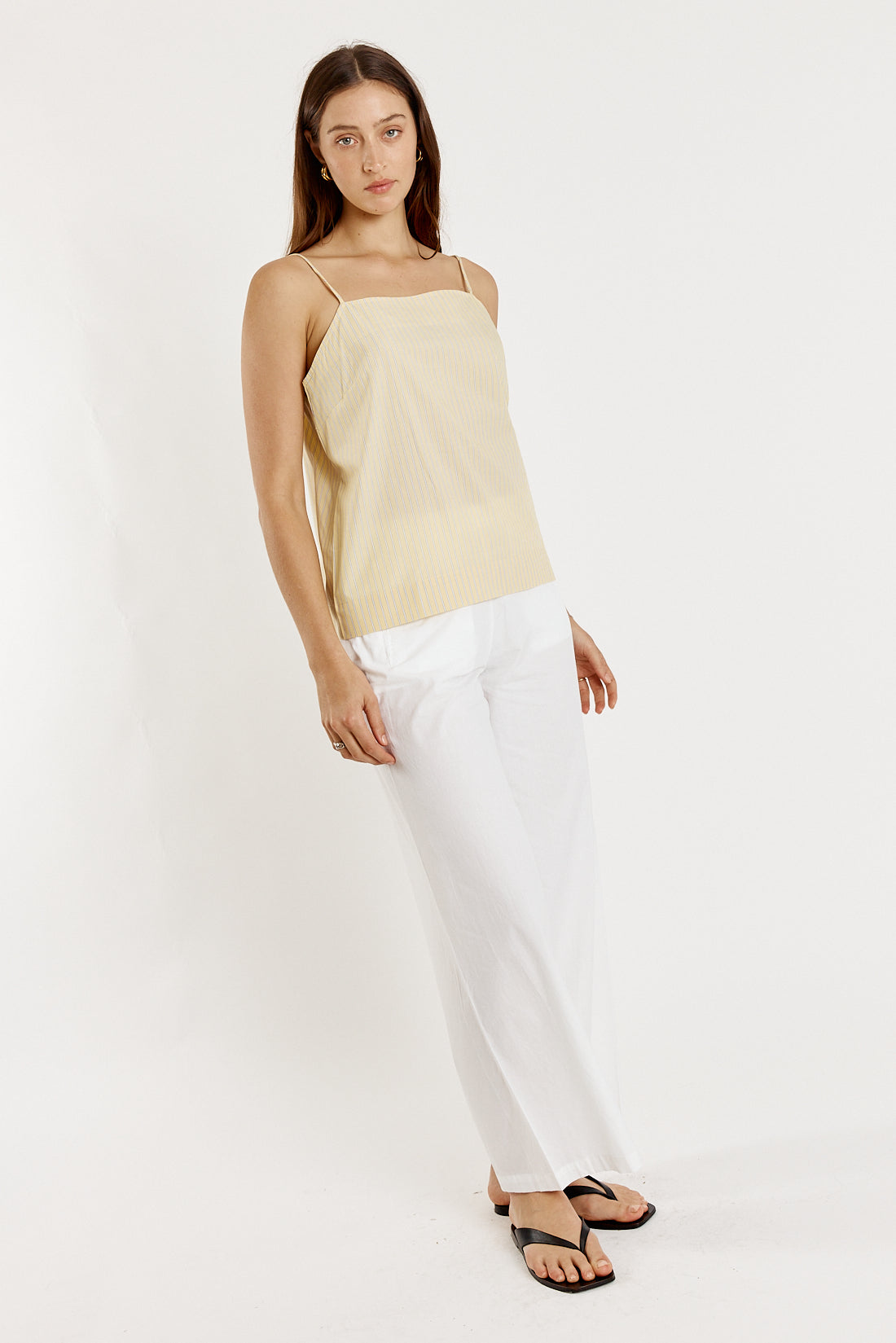 Lunel Singlet Yellow Stripe