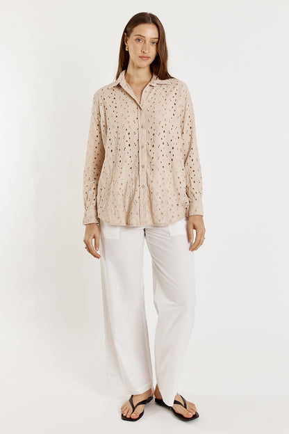 Olive Shirt Cream
