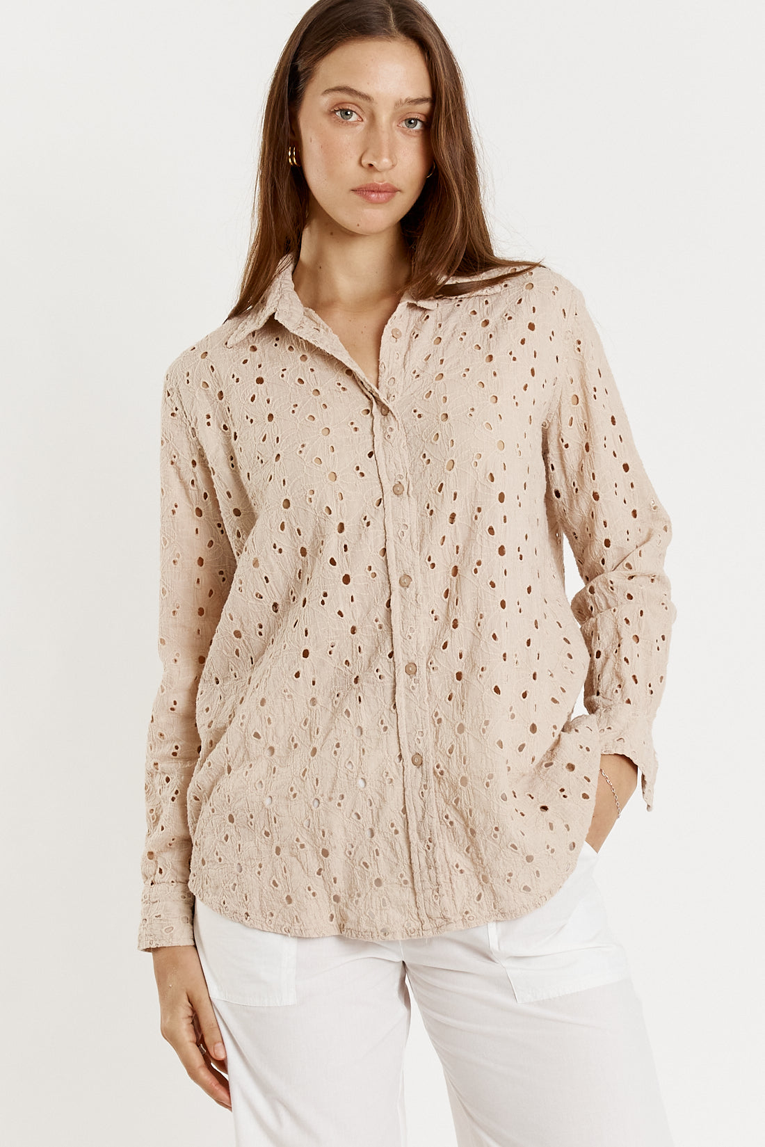 Olive Shirt Cream