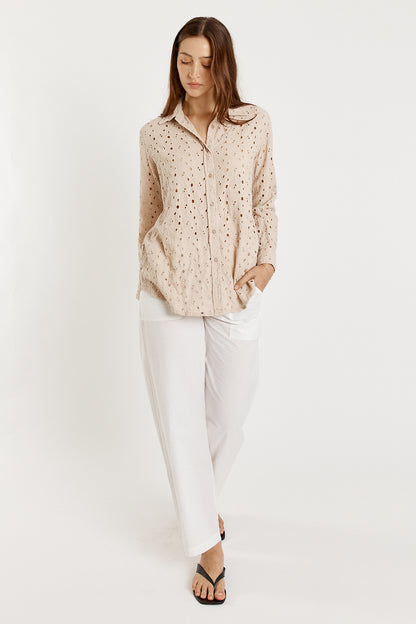 Olive Shirt Cream
