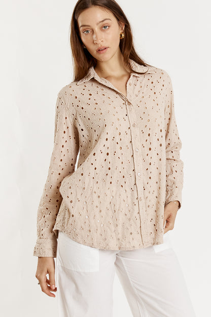 Olive Shirt Cream