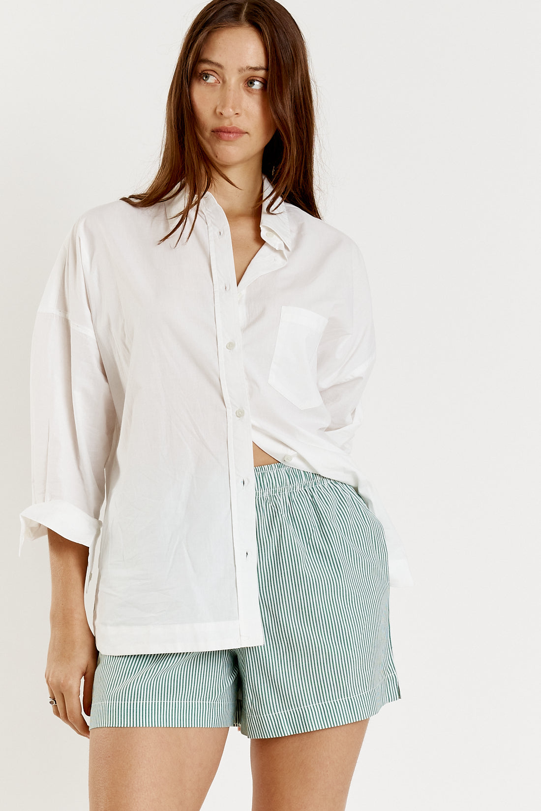 Playa Short Green Stripe