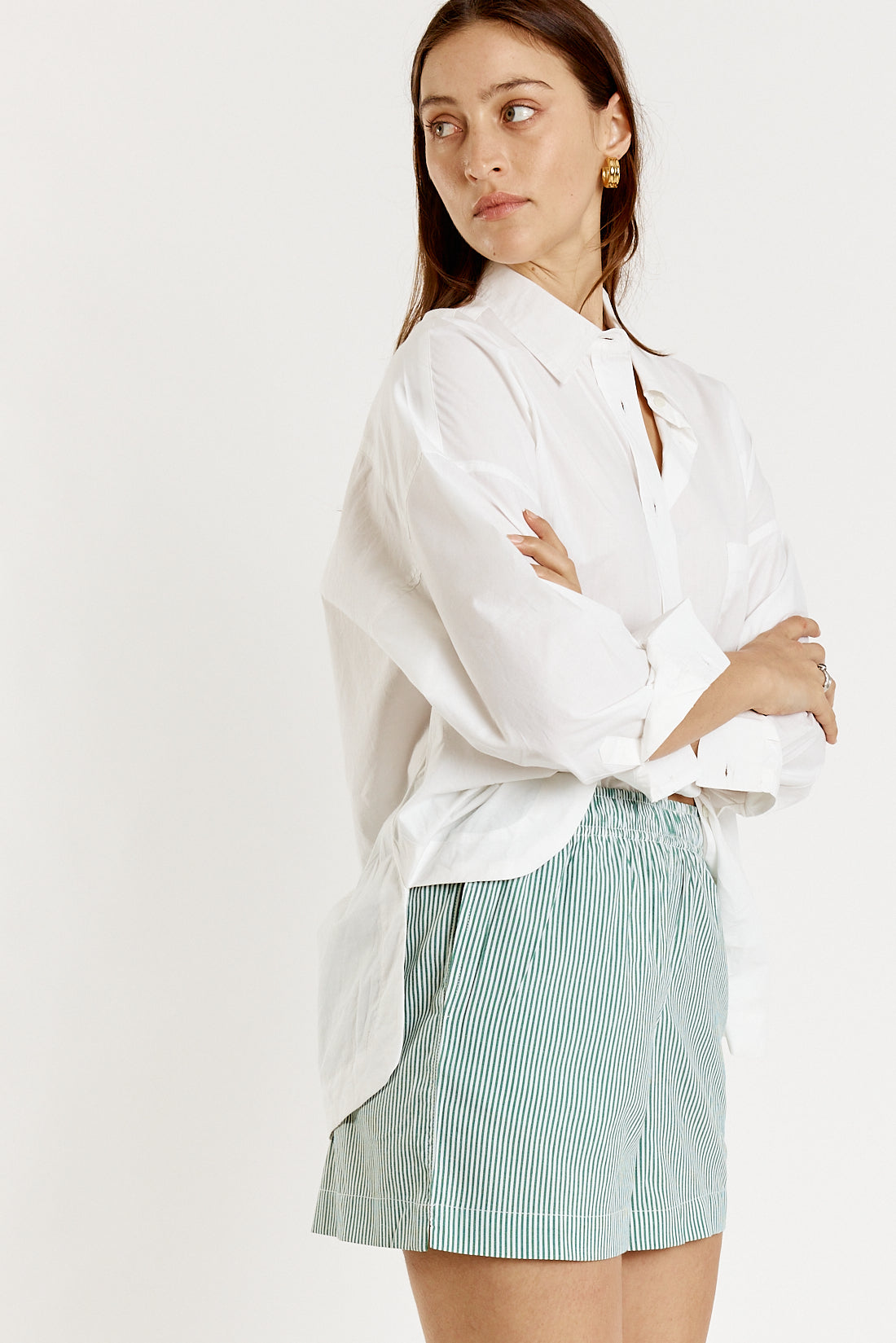 Playa Short Green Stripe