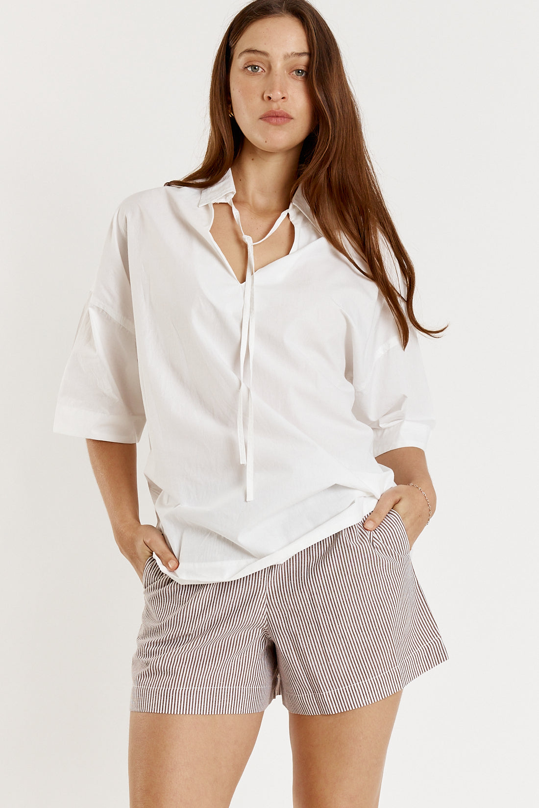 Playa Short Maroon Stripe