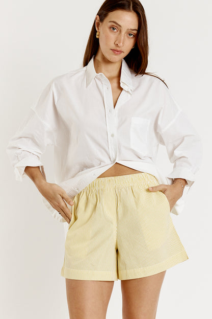 Playa Short Yellow Stripe