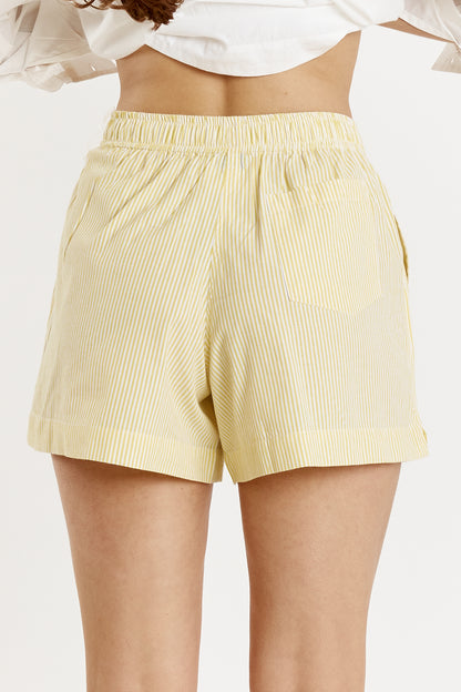 Playa Short Yellow Stripe